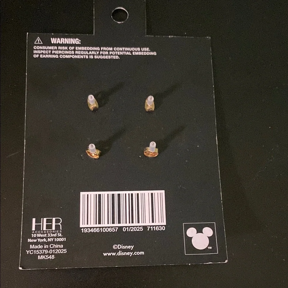 Disney Gold Mickey Mouse Jewelry Set